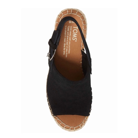 TOMS Monica Slingback Wedge Sandal NIB Size 7.5 - Picture 7 of 8